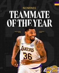 湖人官方：恭喜斯马特入选最佳队友奖的候选名单！